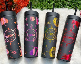 Star Sign Zodiac Tumbler | Leo Coffee Cup | Scorpio Cup | Virgo Gift | Libra Drink Cup | Zodiac Tumbler | Gift for her | Birthday Gift
