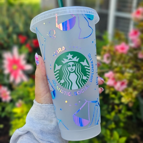 Libra Zodiac Sign Cup | Star Sign Starbucks Cup | Zodiac Gift | Libra Coffee Cup | Libra Gift | Birthday Gift | Gift for her | Gift for him