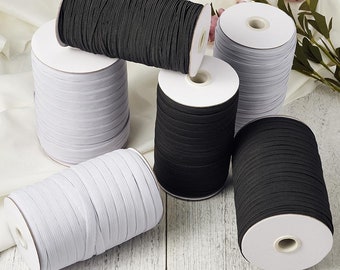Coloured Elastic 5mm Wide Cord Flat Bungee Stretch Band for Dressmaking Sewing