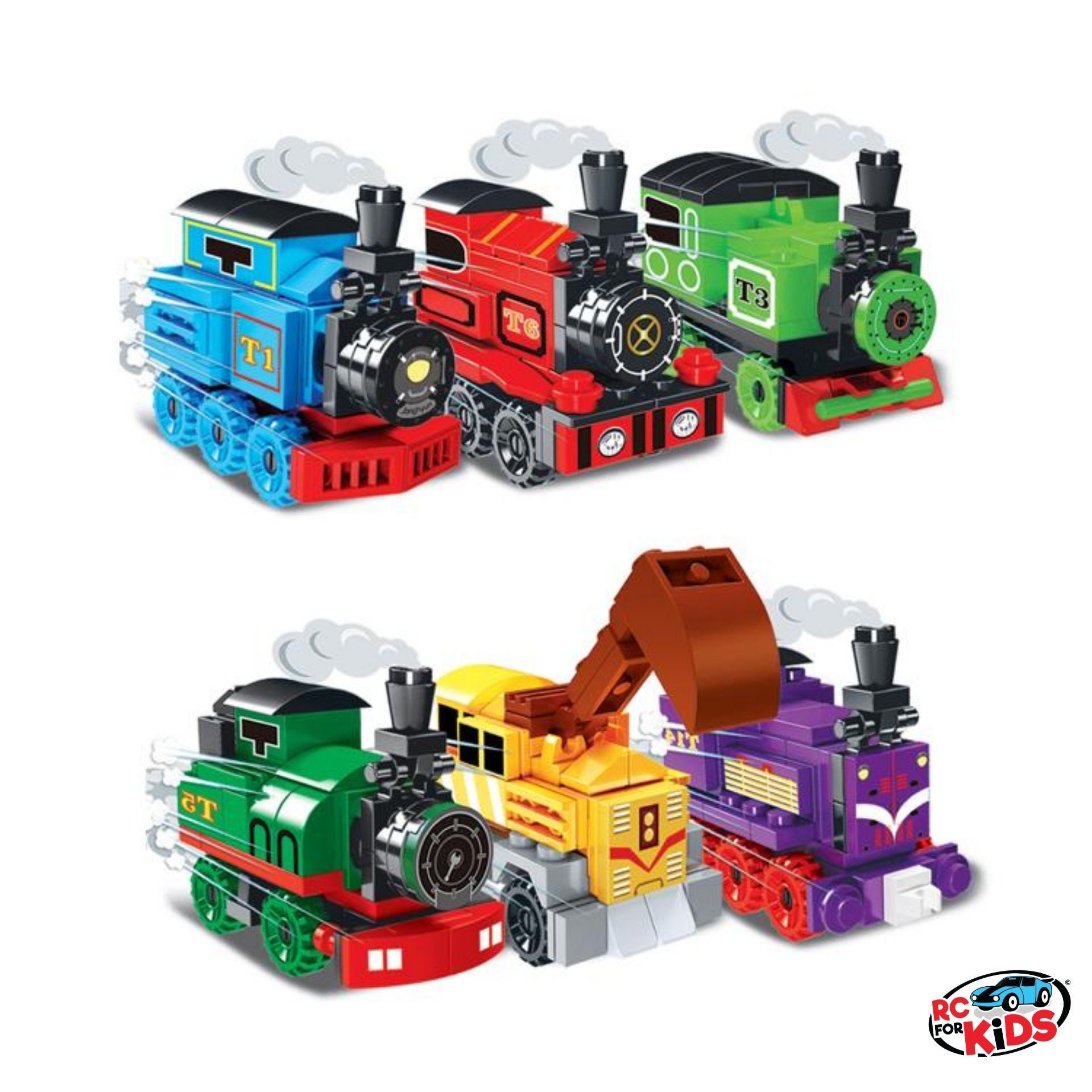 Train Creator Building Blocks Set 2 in 1 T6 Train Etsy