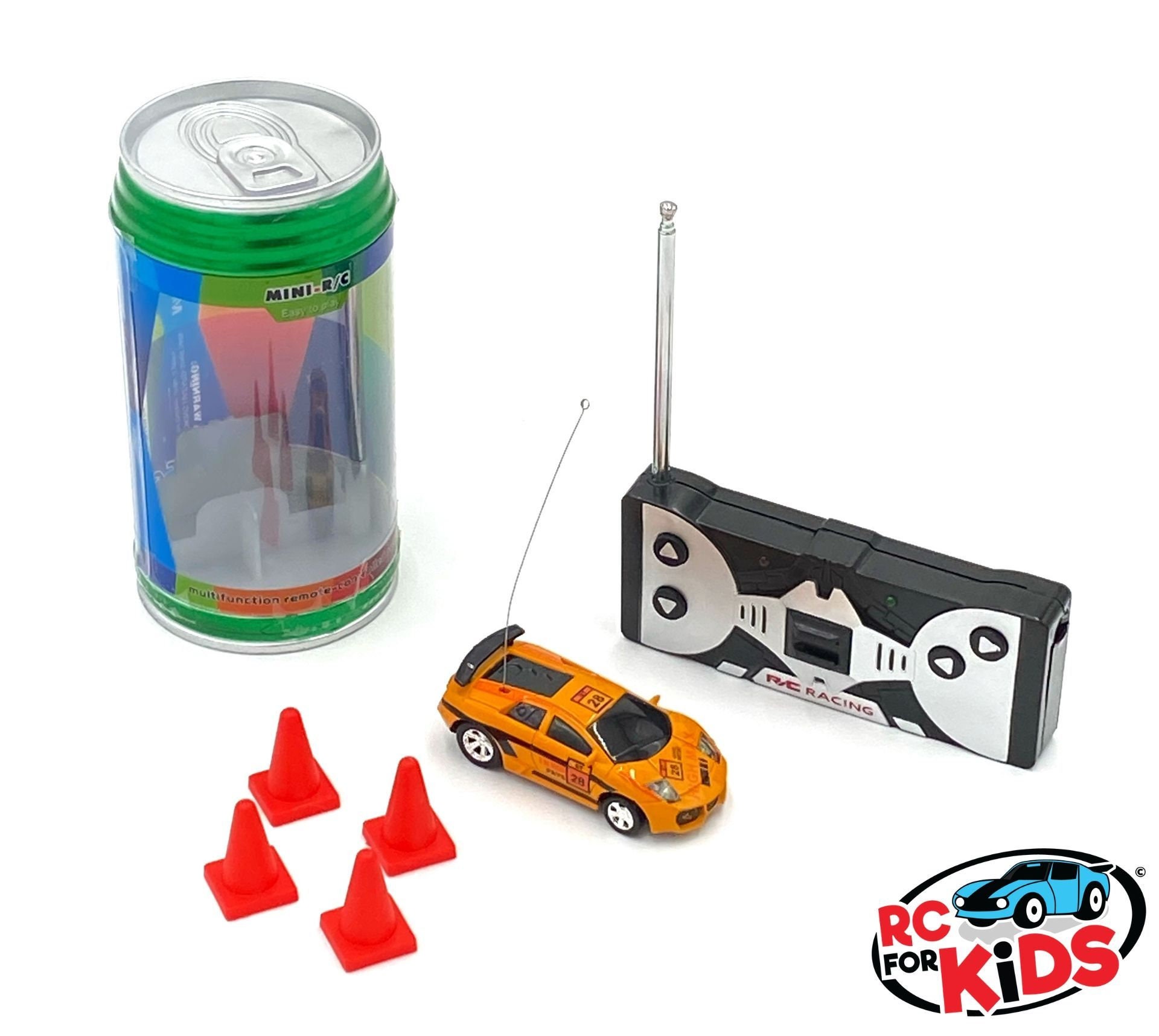 mini rc car in a can