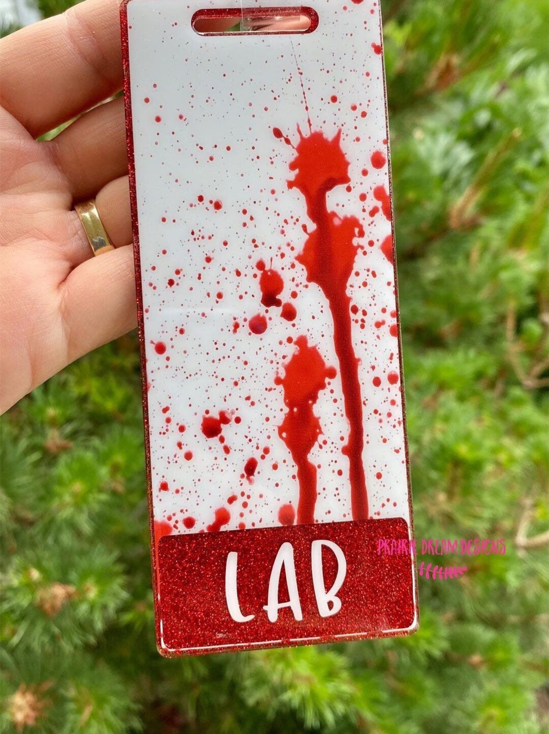 Lab Badge Buddy, MLT, MLS, Phlebotomist, Lab Week Gift, Vertical ID