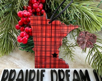 Minnesota State Ornament, 10,000 Lakes, Minnesota Gift, Minnesota Home, Custom MN Gift