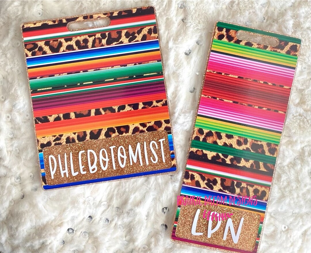 Lab Badge Buddy MLT MLS Phlebotomist Nurse Badge Buddy Etsy