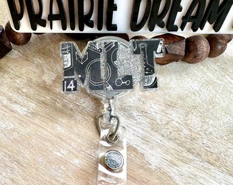 Lab Week Gift, MLT, Medical Laboratory Technologist, Lab Badge Reel