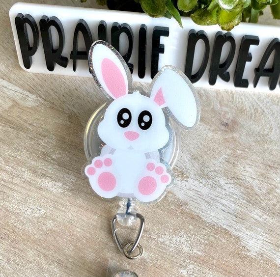 Easter Bunny Badge Reel, Easter Basket, Springtime Badge Reel, Lab, Nurse, X-Ray Badge Reel