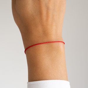 Handmade Red String Bracelet, Protection and Positive Energy
