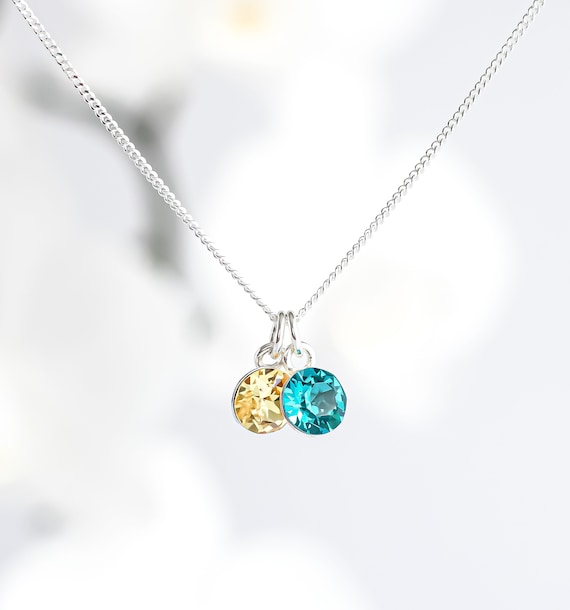 Two birthstone necklace deals