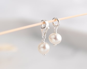 Freshwater Pearl Charm, Sterling Silver