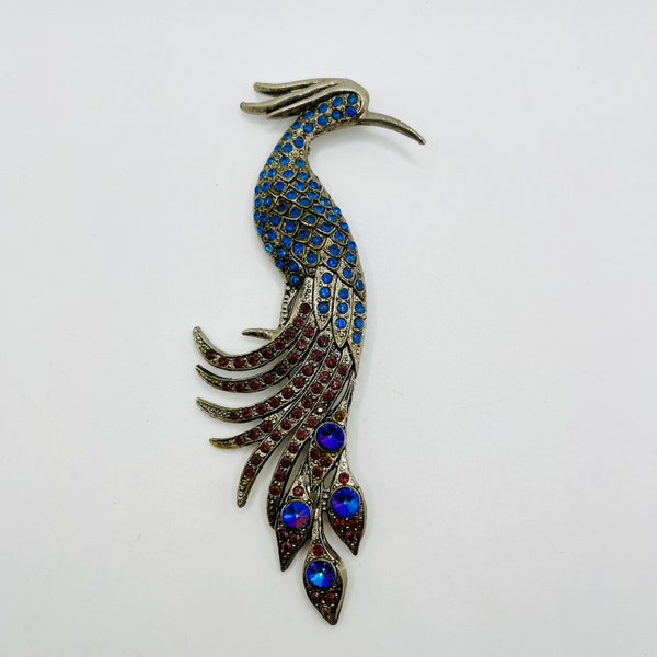 Thelma Deutsch large bird of paradise brooch