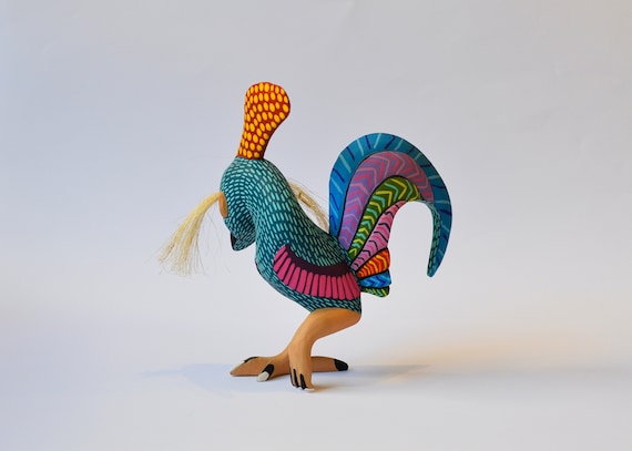 Rooster Nahual Alebrije - Oaxaca Woodcarving by Armando Jimenez