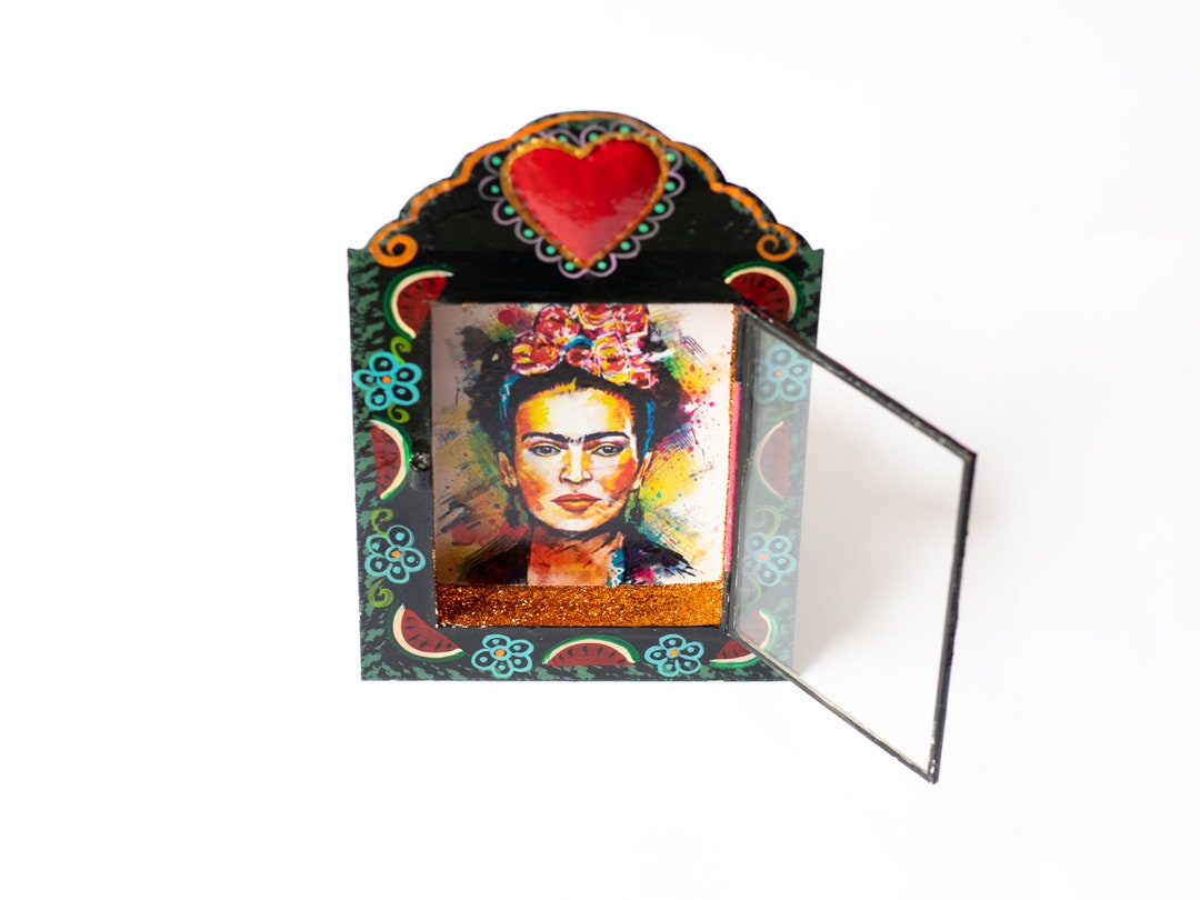Mexican Large Rectangle Frida Nicho Frame