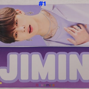 BTS Jimin Dynamite Ver. white reflection slogan(23.6"x7.8")