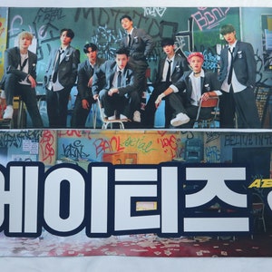 Ateez Cloth Slogan Banner