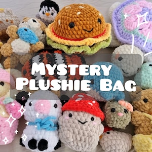 Crochet Plushie Mystery Box, Surprise toy box, stuffed kawaii animal, lucky box, random pack, mystery box for women