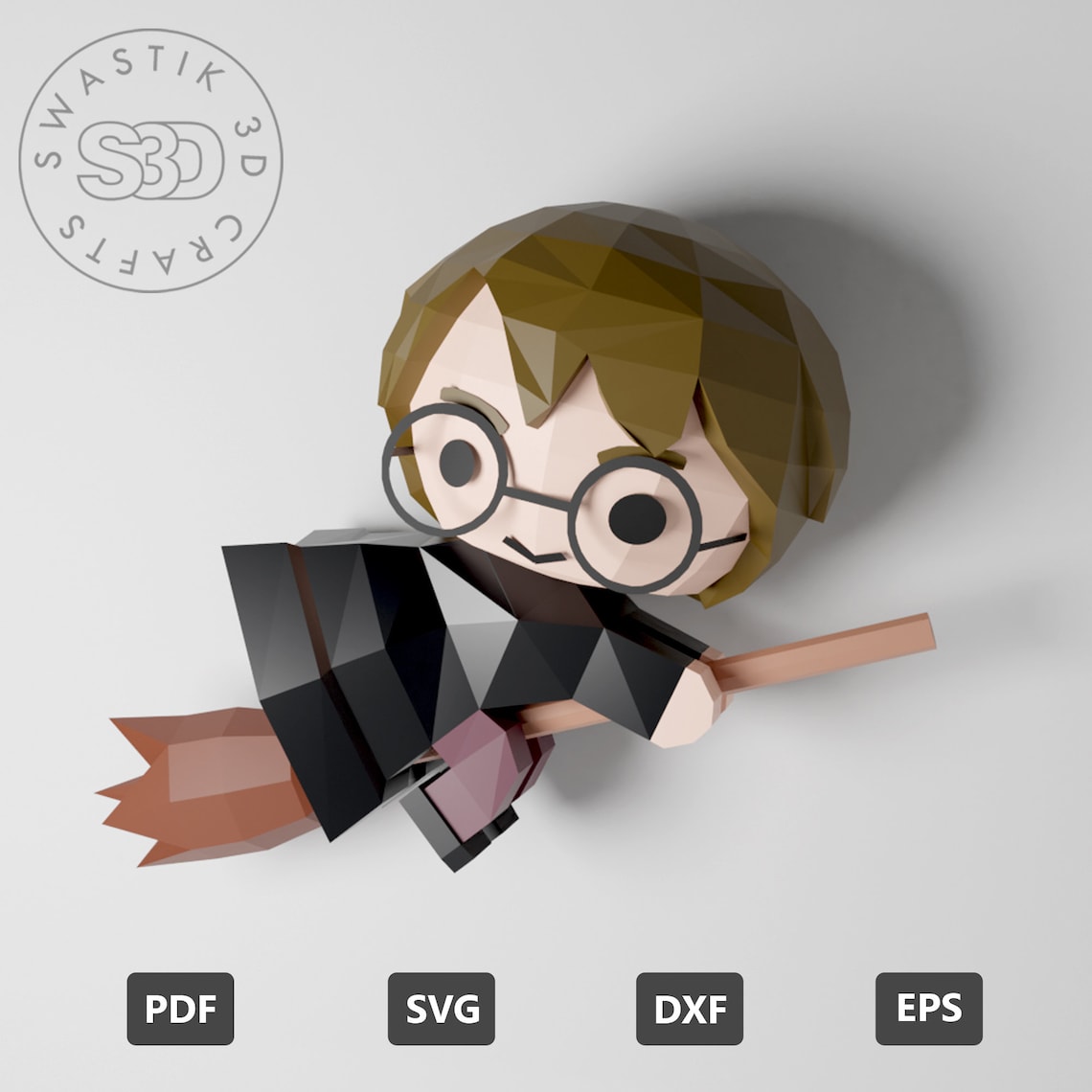 PDF Template of Harry Potter Papercraft / Lowpoly Papercraft / Etsy