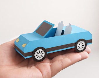 3D Car Papercraft Model | Kids DIY Craft Kit (PDF Download, Set of 4)