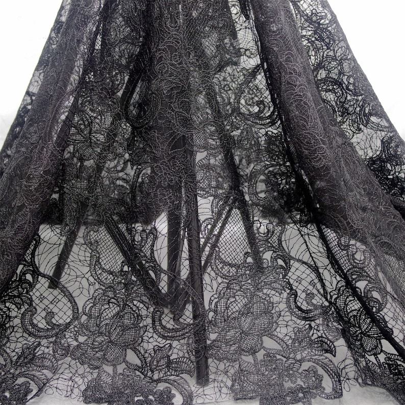 Prom Dress Fabric Embroidery Tulle Lace Fabric Evening Gown Lace Sell By The Yard Mesh French Lace Fabric Wedding Dress Fabric