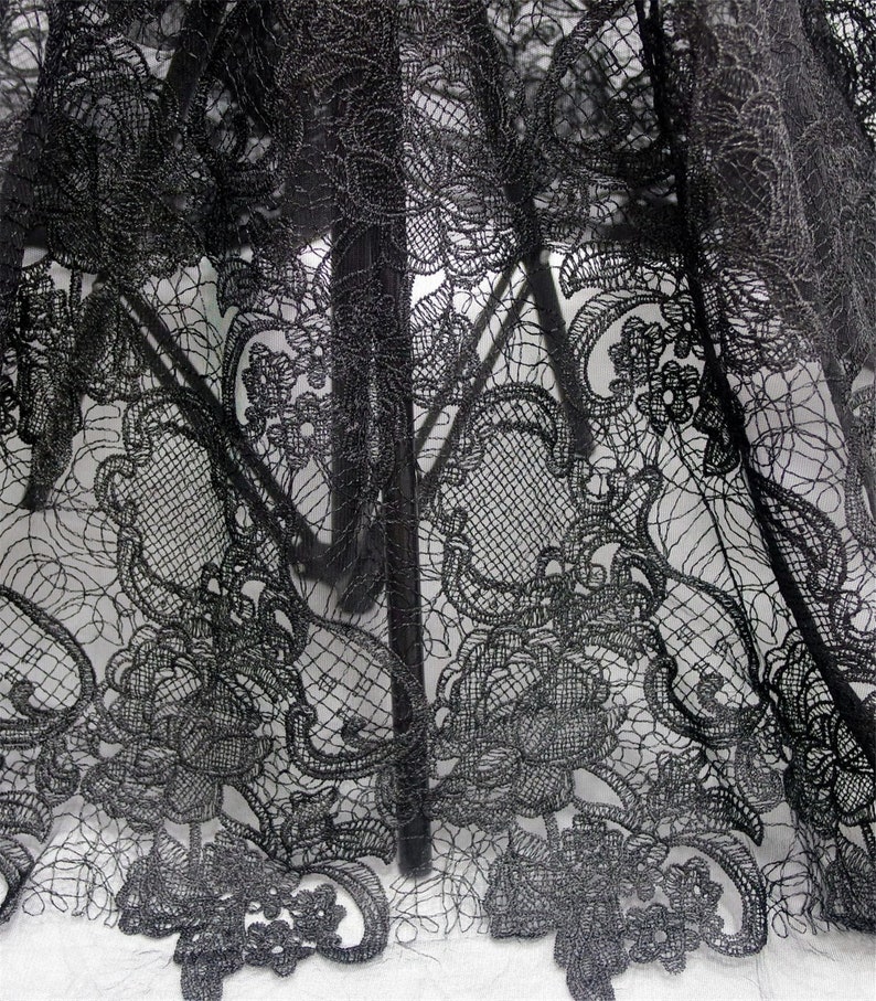 Prom Dress Fabric Embroidery Tulle Lace Fabric Evening Gown Lace Sell By The Yard Mesh French Lace Fabric Wedding Dress Fabric