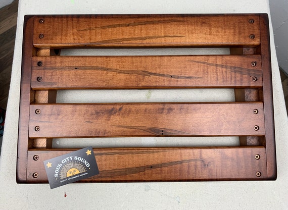 Furniture Quality Pedalboard Rustic Finish Wormhole Maple Etsy UK