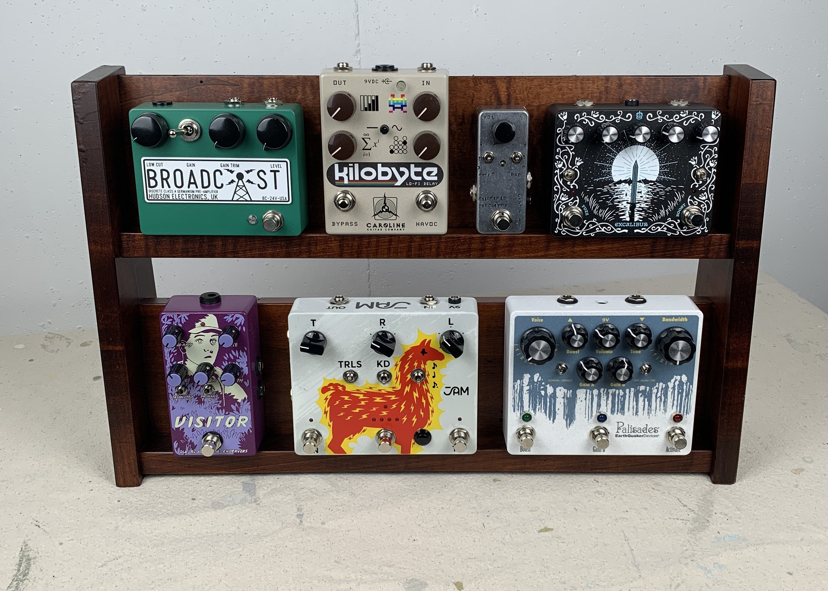 Amish Handgefertigtes Desktop Pedalboard