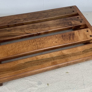 Furniture Quality Pedalboard Rustic Finish Wormhole Maple image 4