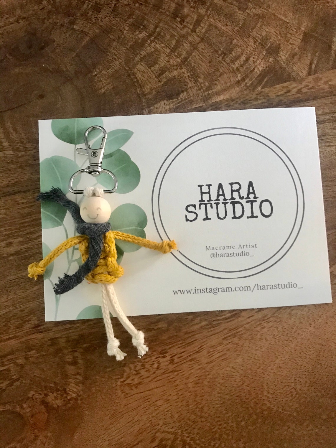 Macrame Worry Doll Keyring Handmade Gift Customisable Etsy