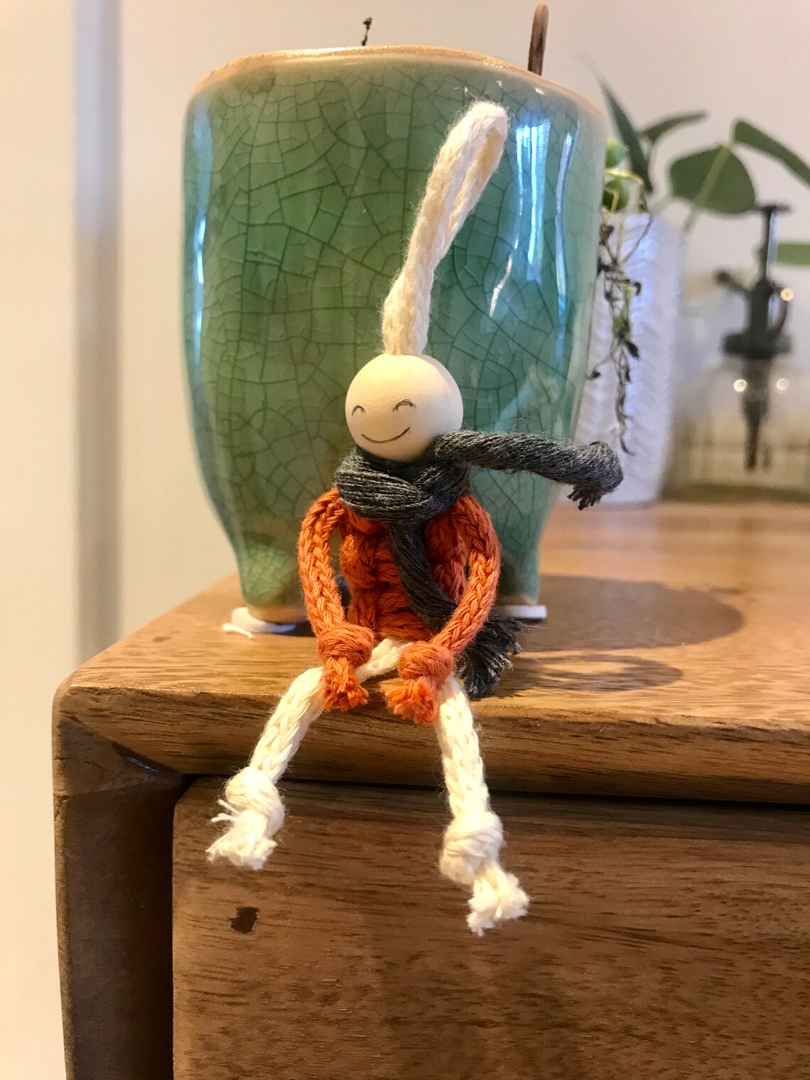 Macrame Worry Doll Keyring Handmade Gift Customisable Etsy
