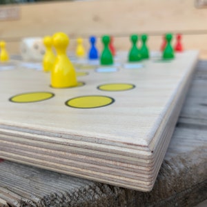 Sehr großes Brettspiel aus Holz 57 x 57 cm l 6 Spieler Art.Nr.: 46502 Bild 3