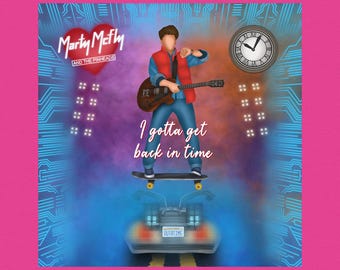Back to the Future the Musical Theatre gift print 2022 West End