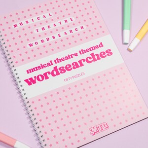 musical theatre word search puzzle book