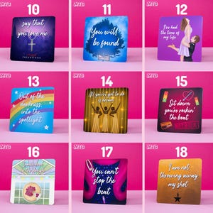 Musical Theatre Quote Mini Prints: Collectible Gift Set (10x10cm) image 8
