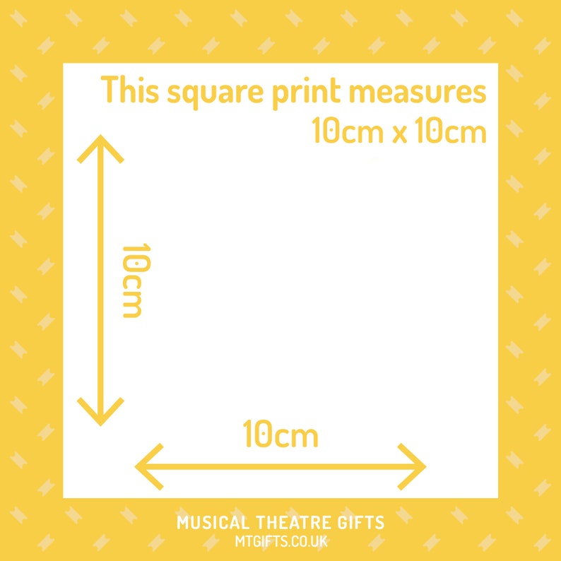musical theatre gift mini print theatre Stacey gift for musical fans