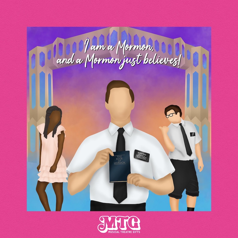 Book of Mormon musical theatre print