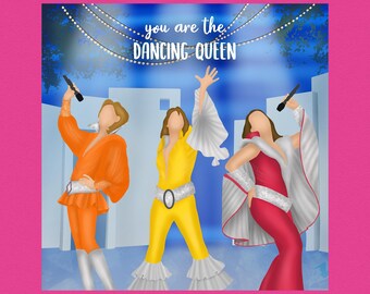 Mamma Mia - Dancing Queen Quote - Etsy UK