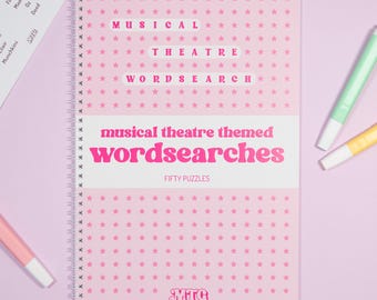 Musical Theatre Wordsearch Book: 50 Stage Show Puzzles | A4 Wirebound | Stagey Gift Puzzle Book