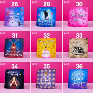 Musical Theatre Quote Mini Prints: Collectible Gift Set (10x10cm) image 10