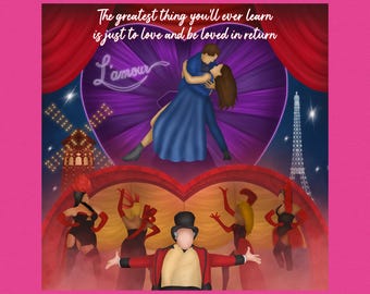 Moulin Rouge the musical theatre gift print