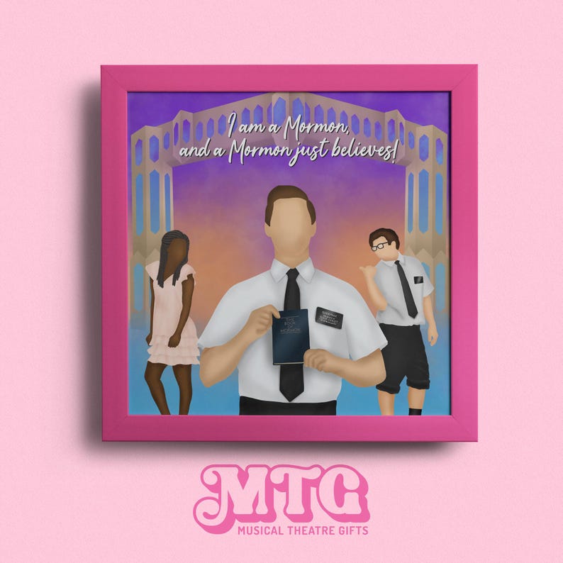 Book of Mormon musical theatre print