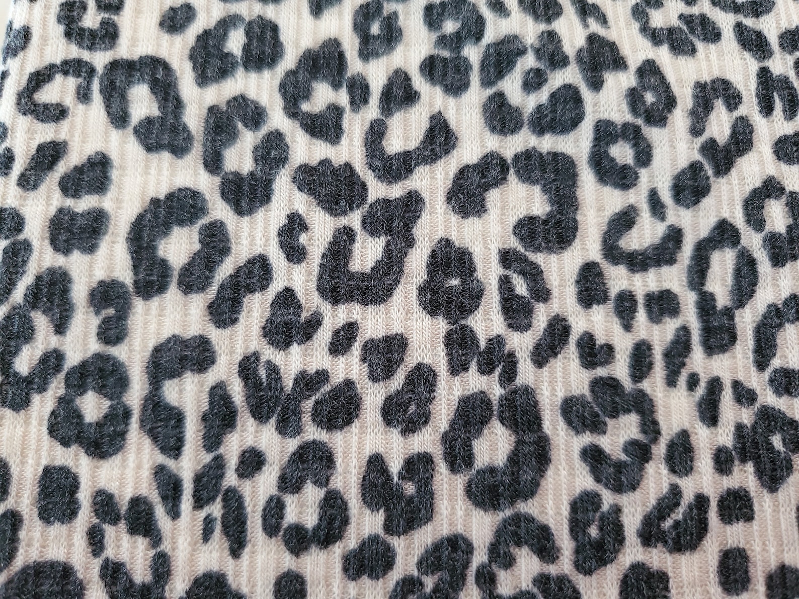 Leopard Print Knit Fabric Pointelle Knit Fabric Rib Knit Etsy UK