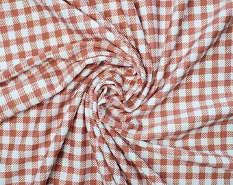 gingham jersey fabric