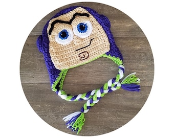 Crochet Buzz Lightyear Hat Inspired by the Movie Toy Story,Buzz Lightyear hat, Toy Story beanie, Buzz Lightyear costume, Space hat,Halloween