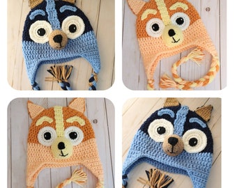 Bluey Crochet Hat - Etsy
