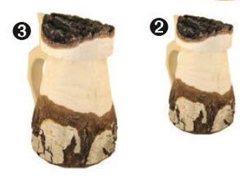 Beer mug made of bark, wooden mug, beer stein, mug, wooden cup, Father's Day, men's gift, organic, vegan, gift, bark, drinking, beer, regulars' table