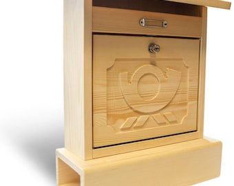 Buzón de Alztaler: con bocina y rollo de periódico