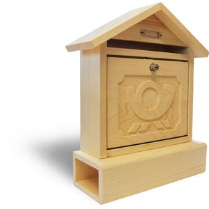 Mailbox Tacherting : with post horn with newspaper roll