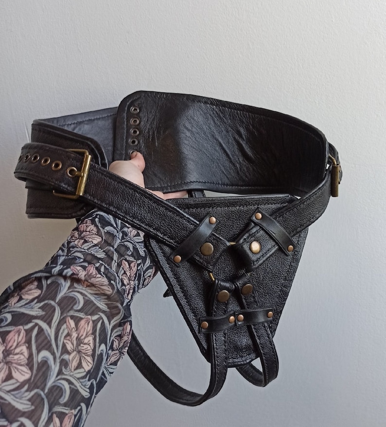 Strapon harness / leather strap on harness / Bondage harness | Etsy