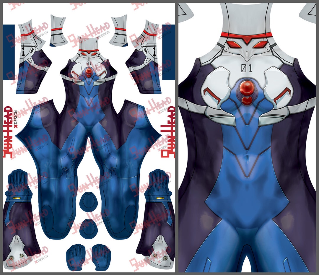 Shinji Ikari Plugsuit Costume High Quality Print Ready to Etsy