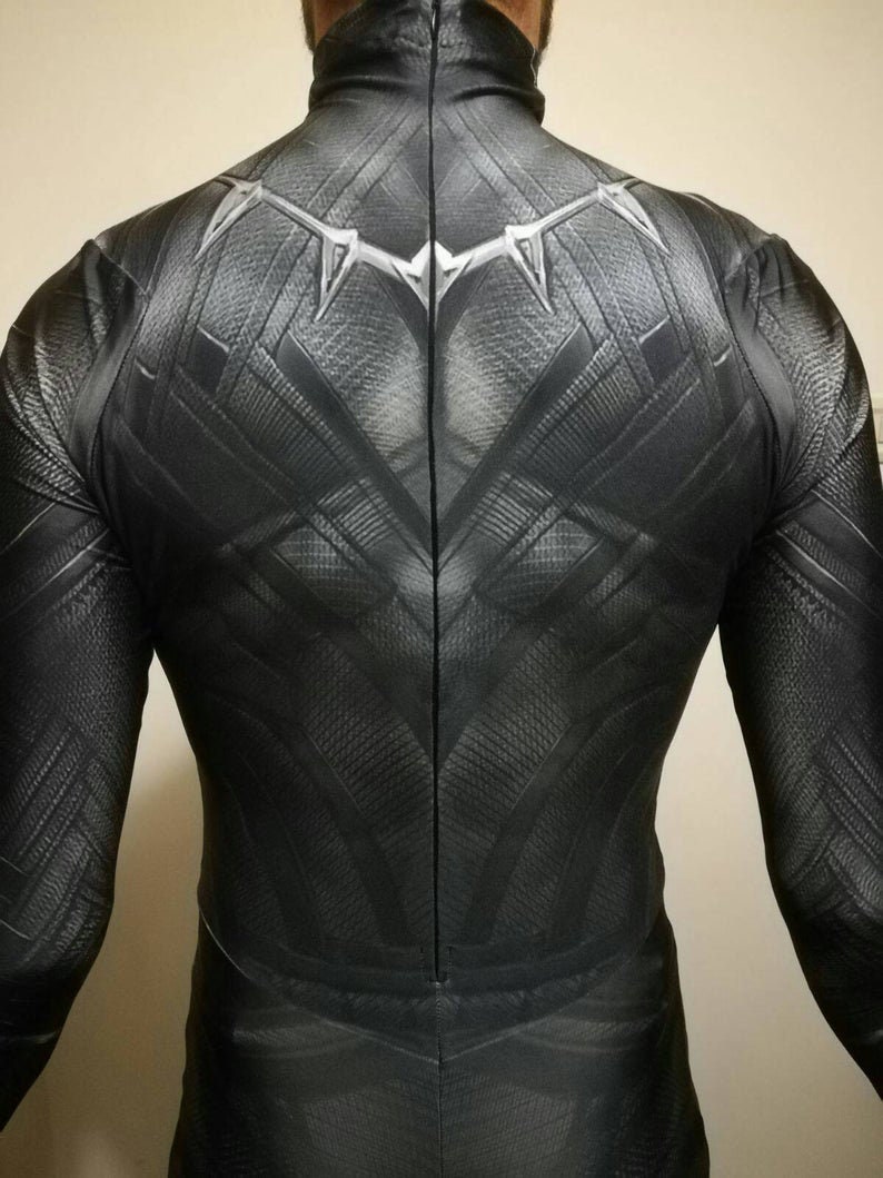 Civil War /' Replica costume /' Black Panther READ DESCRIPTION printed on Lycra with 3d effect