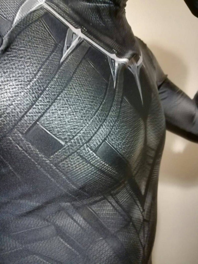 Civil War /' Replica costume /' Black Panther READ DESCRIPTION printed on Lycra with 3d effect